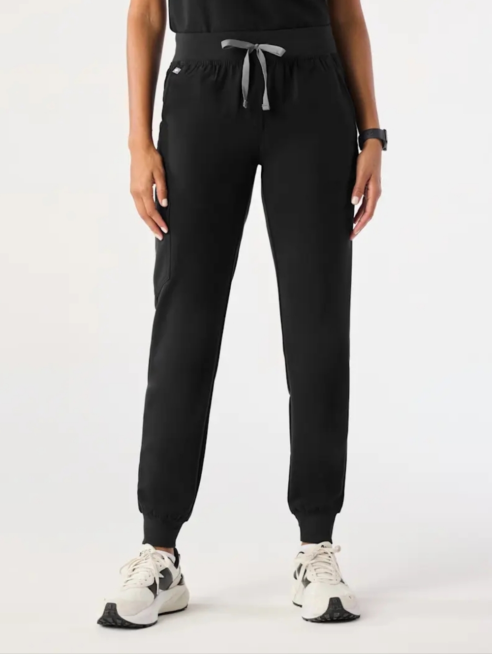 Figs Zamora Black Jogger Scrub Pants Size Small Petite